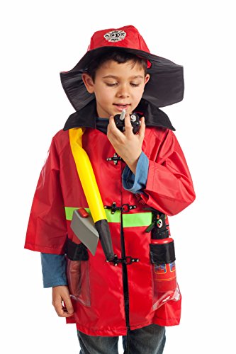 IQ Toys Firefighter, Police, Doctor Costume Dress Up for Kids - Set of 3 Costumes with Hats and Accessories