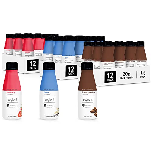Soylent Meal Replacement Shake Neapolitan Bundle - Creamy Chocola...