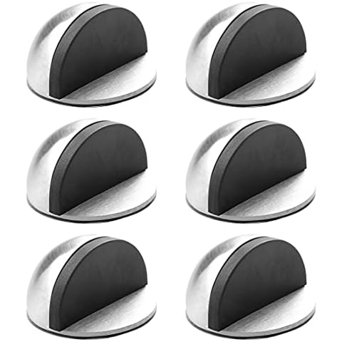 Bluelves Tope de Puerta Autoadhesivo Plata Cover