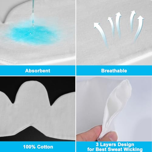 KimYoung Brushed Cotton on Both Sides - Bra Liners for Sweating Rash Breast Sweat Liner Cotton Pads – 6PCS3