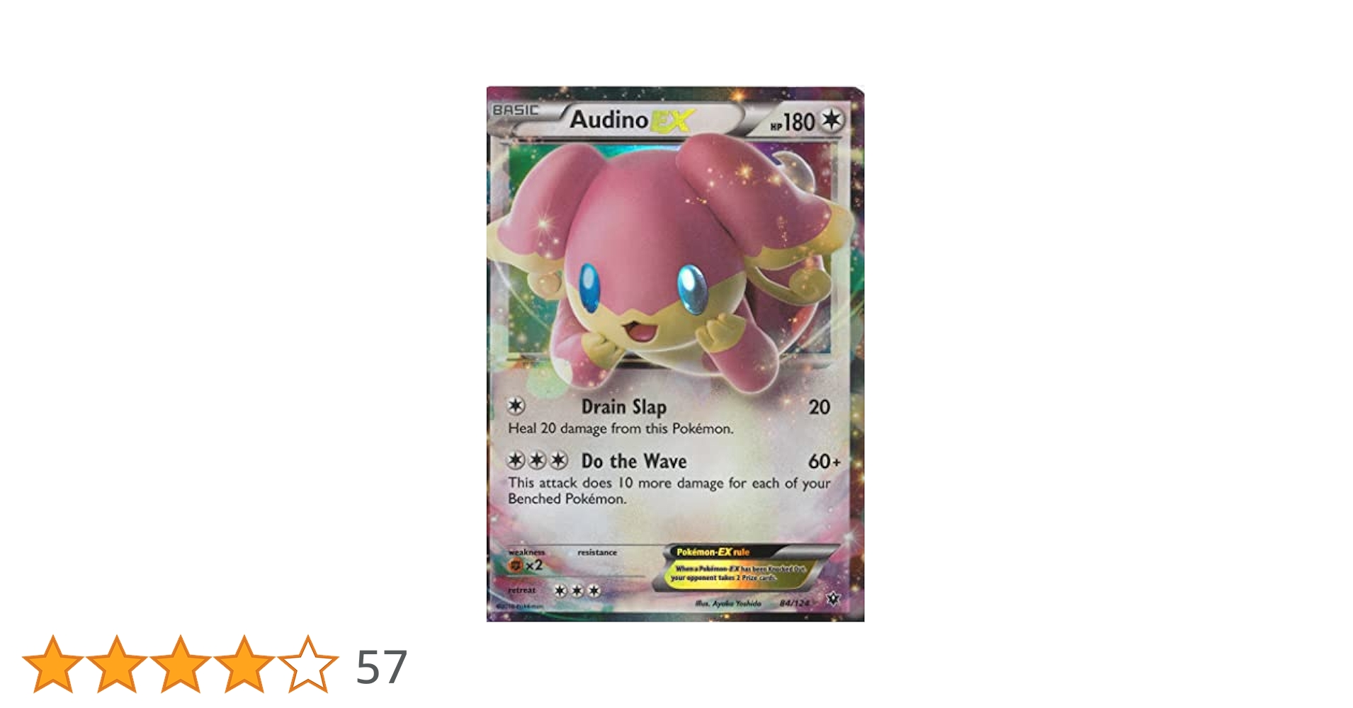 Pokemon - Audino-EX (84/124) - XY Fates Collide - Holo
