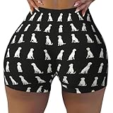 cane corso labrador cucciolo Materiale ed elasticità: realizzati in 95% poliestere + 5% spandex con elastico in quattro direzioni per una sensazione liscia e un movimento flessibile, progettati per pantaloncini da allenamento da donna con stampa labrador e pantaloncini da allenamento da donna