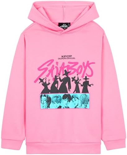 KPop Demon Hunters Oficial Sudadera con Capucha para Niñas, Sudad...