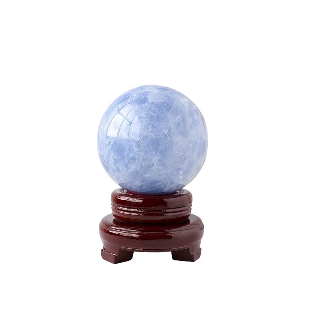 AARTERZZA 1set 30-35mm Celestite Sphere Crystal Blue Ball for Decorative Photography