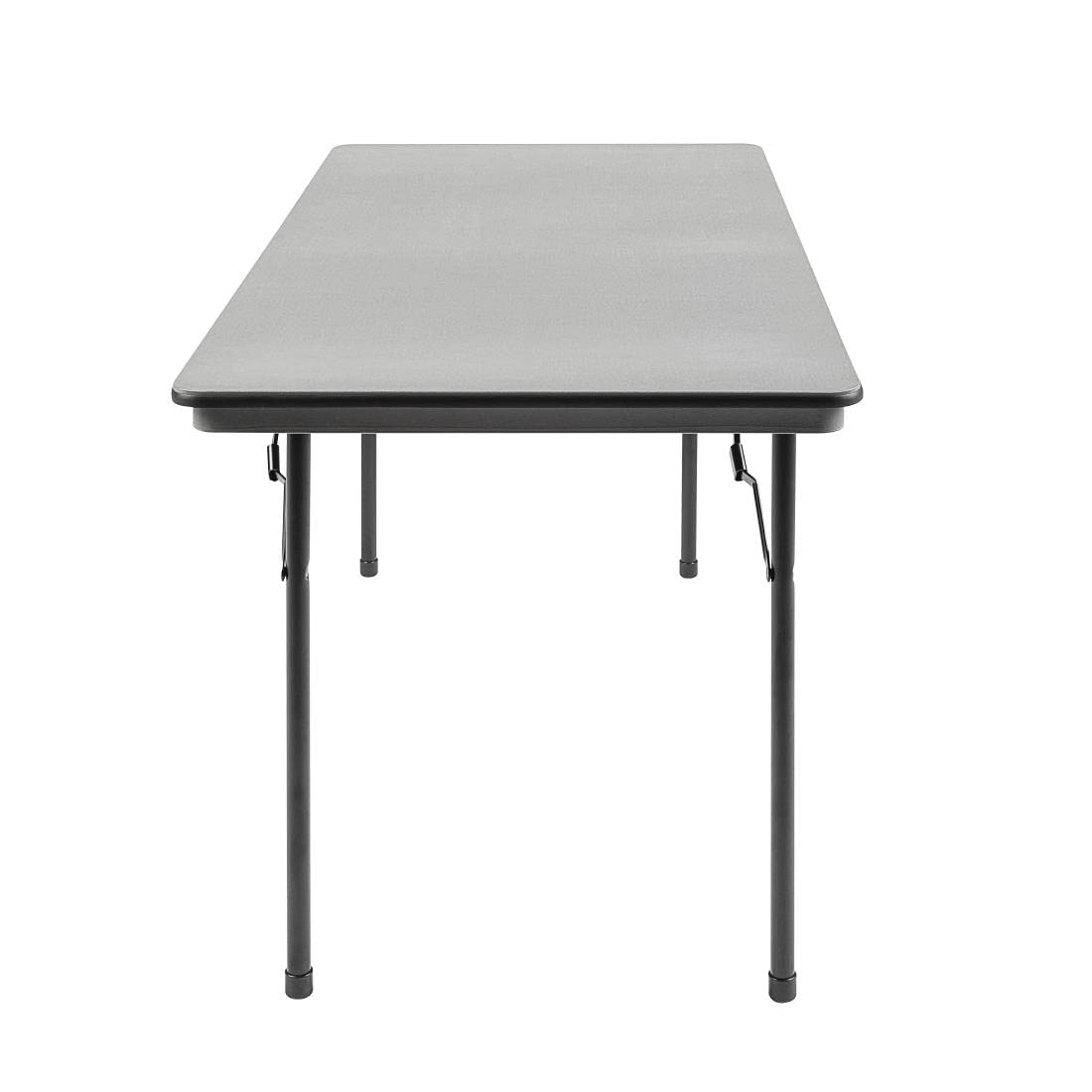 Bolero Table de banquet pliante rectangulaire en ABS 5 pieds, gris 5 pieds, taille: 750(H)x1520(L)x760(W)mm, table portable intérieure et extérieure, GC595