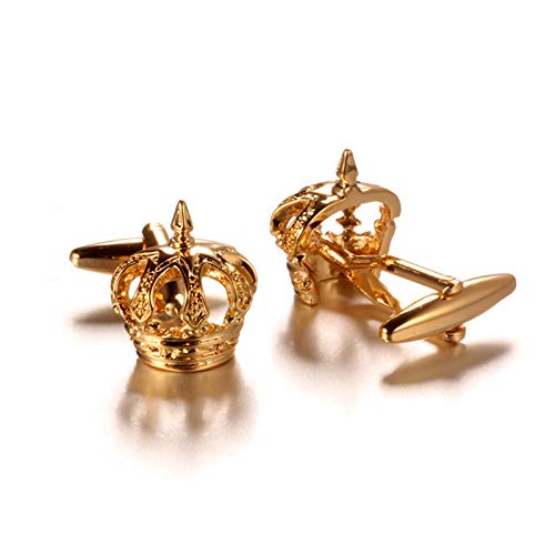 Set de Mancornas para Hombre Daesar Corona Dorada miniatura 4