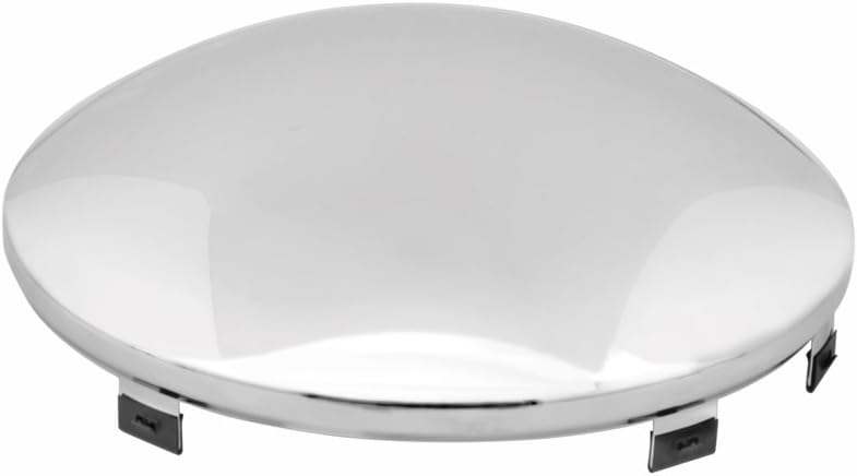 Grand General 10660 Chrome Universal Front Hub Cap with 5/8" Lip and 6 Uneven Notches