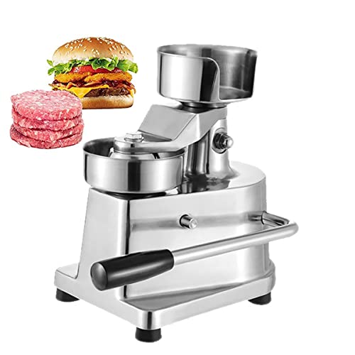 Manual comercial para hacer hamburguesas, hamburguesas con 400 piezas de papel para hamburguesas, prensa para hamburguesas de acero inoxidable para hamburguesas, empanadas, barbacoa, prensa para