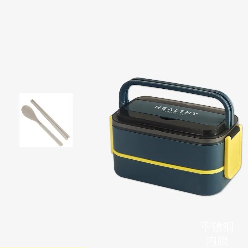 Wosta Air-Tight Japanese Style Lunchbox with Spoon & Chopstick 1400 Ml Lunch Box Bento Box 304 Stainless Steel Leakproof Thermal Food Storage Containers for Adults,Men,Women (Dark Blue) (B0CD2VSD2Q) Amazon Price History, Amazon Price Tracker