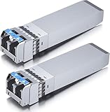 10Gtek 2-Piezas 10G SFP+ LR Monomodo Transceiver, 10GBase-LR LC Módulo Compatible para Cisco SFP-10G-LR, Meraki, Mikrotik S+31DLC10D, Ubiquiti UniFi, Netgear, Zyxel, D-Link,TP-LINK, Open Switch