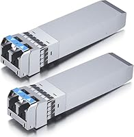 10Gtek 2-Stück 10Gb SFP+ LR Singlemode Modul, 10GBase-LR LC Transceiver Kompatibel für Cisco SFP-10G-LR, Meraki, Mikrotik, Ubiquiti UniFi, Netgear, Zyxel, D-Link,TP-LINK, Open Switch