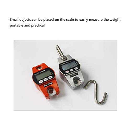 Báscula colgante digital industrial 300kg naranja miniatura 4