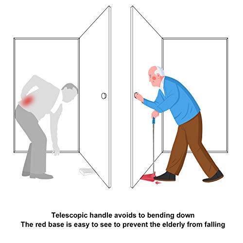 Suporte de porta telescópico Remédico com alça extensível para pessoas com movimento reduzido e flex