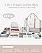 Travel Duffle Bag Weekender for Women: Travel Duffel Bag Carry-On Overnight Bag with Shoe Compartment & Wet Pocket Large Weekend Tote Bag withGym Duffel Bag for Hospital Beige