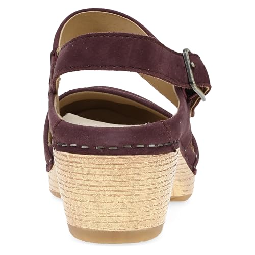 Image of Dansko Lucia Closed-Toe Sandals for Women - Linings from Recycled Materials and Leather for Breathability- Lightweight Rubber Outsole for Long-Lasting Wear