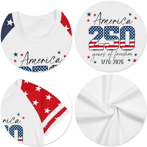 Image of Ithalt Boys Girls USA Shirts Kids 4th of July Shirts American Flag Tshirt Patriotic Top Independence Day Outfit 5-13y