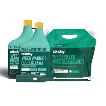 Sunday Weed Warrior Organic Weed & Grass Killer Concentrate Kit, 2-Pack