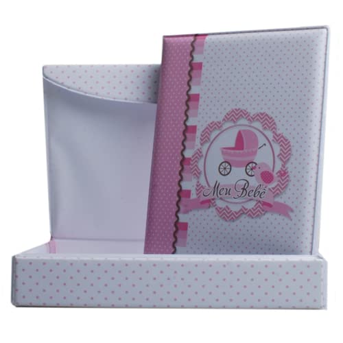 Álbum + Estojo Bebê 80 Fotos 15x21cm Design 10908-A0659