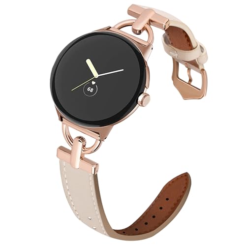 Apawband D�^���U�[�o���h Google Pixel Watch�o���h ���f�B�[�X �h���b�V�[���U�[�X�g���b�v D�^���^���o�b�N���t��, ���[�Y�S�[���h/�x�[�W���B, Pixel Watch 3 45mm