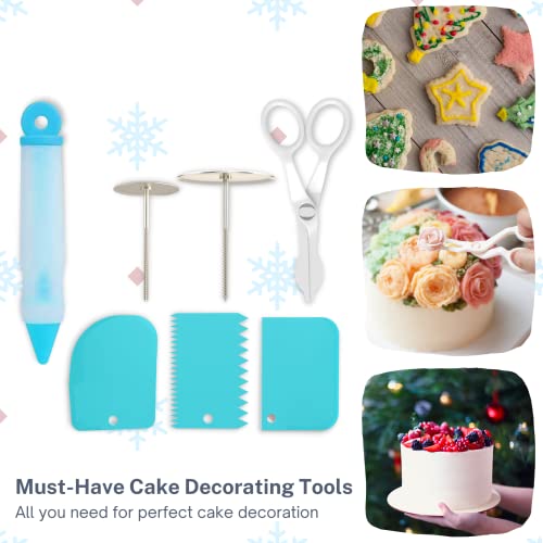 Cake Decorating Tools 246-Piece Piping Bags and Tips Set Cake Decorating Kit with 62 Piping Tips Cake Decorating Supplies with Frosting Tips and Bags Cupcake Decorating Kit Cookie Decorating Supplies - Thumbnail 5