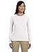 econscious Ladies' 4.4 oz.; 100% Organic Cotton Classic Long-Sleeve T-Shirt - WHITE - M