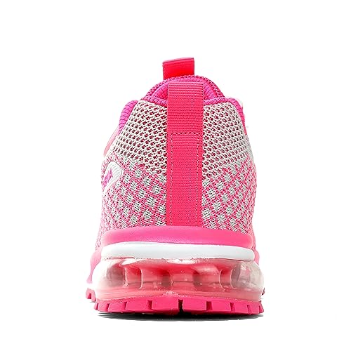Image of KUBUA Kids Sneakers Lightweight Boys Girls Tennis Shoes Pink Grey