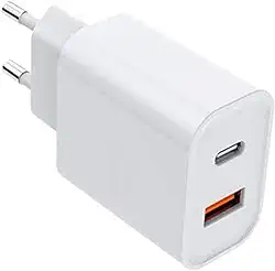 Carregador Universal Ultra Rápido/Turbo Duo, USB-C e USB-A Power Delivery 40W, 9.1 A Quick Charge 4.0