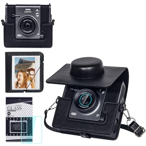 wogozan L[P[X Fujifilm Instax Wide EVO 2C1CX^gtBJƃv^[p gU[P[X ChEVOp 28ChAo XN[veN^[ t (JȂ) - ubN