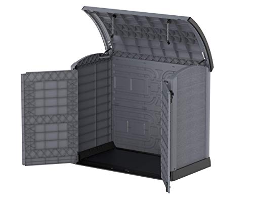 Duramax, StoreAway Gartenhütte aus grauem Zedernholz, 1200 l, Kunststoff, für den Außenbereich, robust und stabil, ideal… – Bild 5