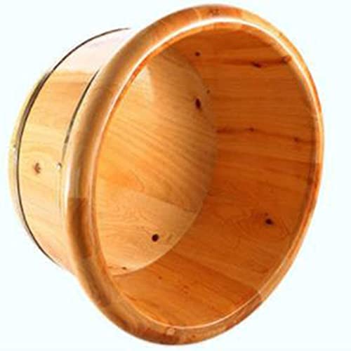 Balde de madera para baño de pies de cedro 40 cm miniatura 7