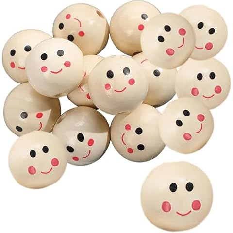 Simsky Perles Rondes en Bois 20mm Cover