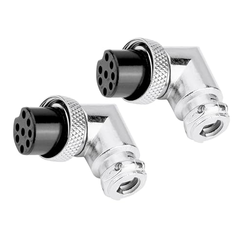 Image of MX 3 Pin XLR Microphone pin Pure Copper Nickel Plated Pins1 for High Conductivity microphone (5-pin Male Connector Right-Angle, Pack of 2, Male Connector)