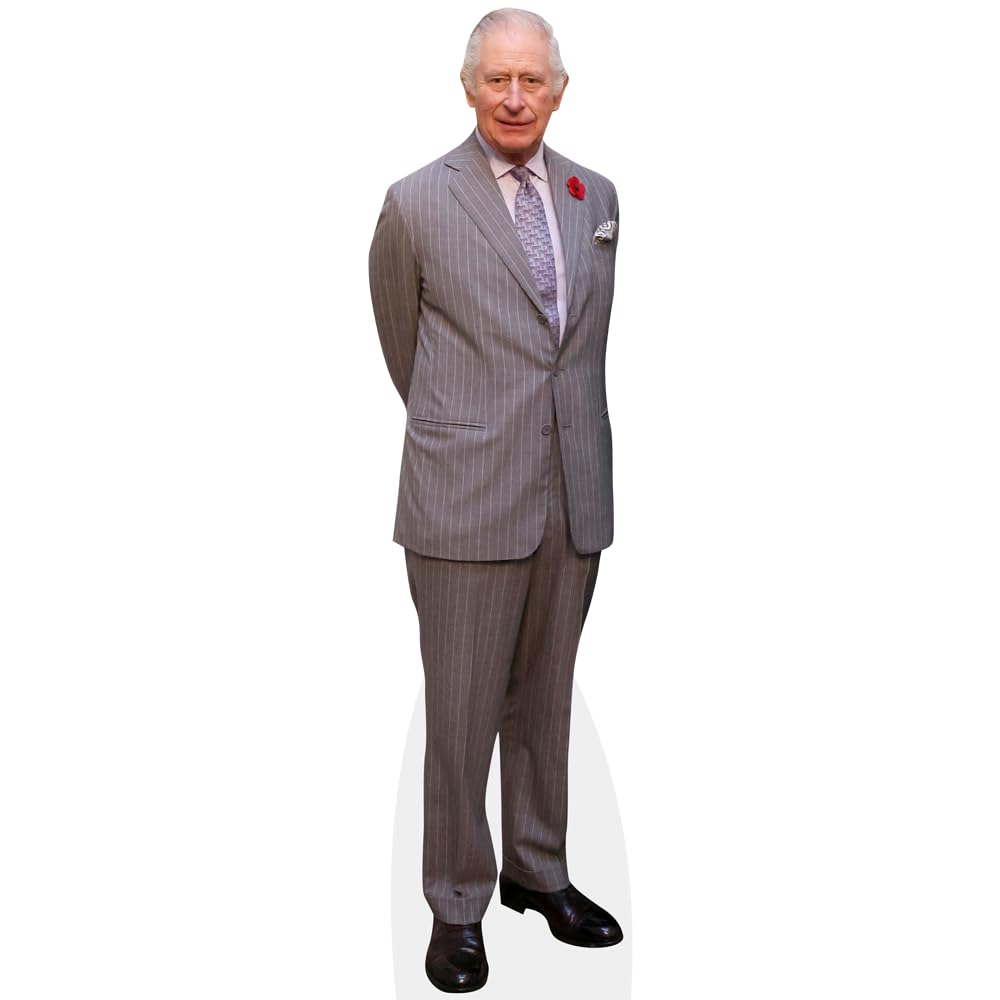 Celebrity Cutouts Mini Size Cutout Hm King Charles Iii (Grey Suit)