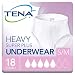 Tena Incontinence Underwear for Women, Super Plus Absorbency, Small/Medium, 18 Count