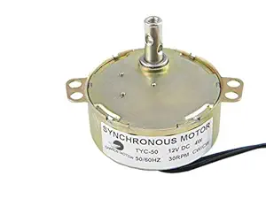 CHANCS TYC-50 Synchronous Motor 12V DC 30/36RPM 4W CW/CCW Small Electric Motor DC Fan Motor