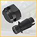 REPAIROCK 2pcs 7 Pins 12V European Type Car Trailer Truck RV Boat Plug Socket Adapter Connector Male and Female Black Auto Replacement Parts
