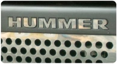 Hummer H3 Front Bumper Chrome Letters Inserts