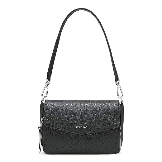 Calvin Klein Black & Silver Shoulder Bag