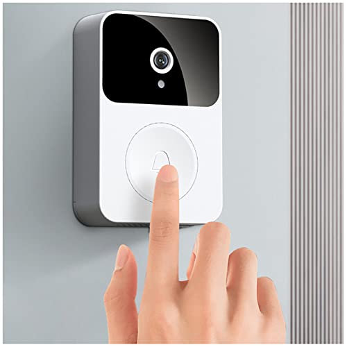 JSvsza Timbre con Vídeo Inteligente, Timbre con Cámara Inalámbrico Exterior, Comunicación Bidireccional, Detección de Personas, Visión Nocturna, Timbre Exterior Impermeable Cover
