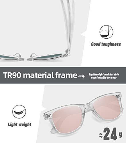 Image of MEETSUN Polarized Sunglasses for Women Men Classic Retro Square Frame Driving Sun Glasses UV Protection