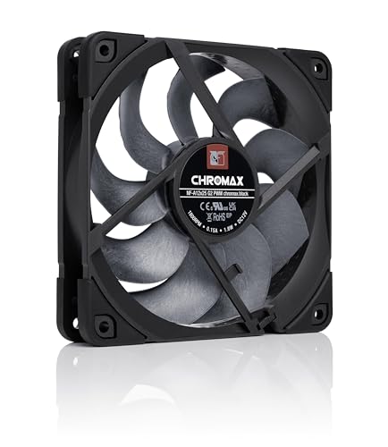 Image of Noctua NF-A12x25 G2 PWM chromax.Black, High-Performance Quiet Fan 120mm