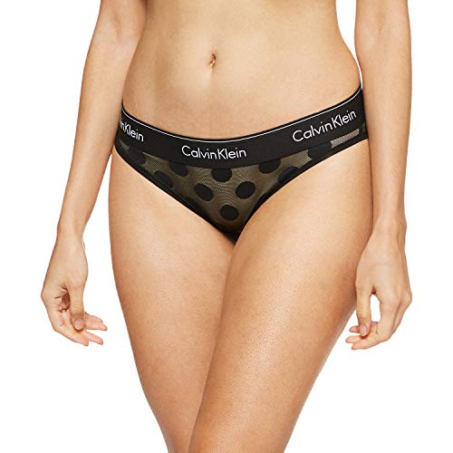 Calvin Klein Braguita de Bikini, Negro (Black_DTM WB 6WA), XS para Mujer