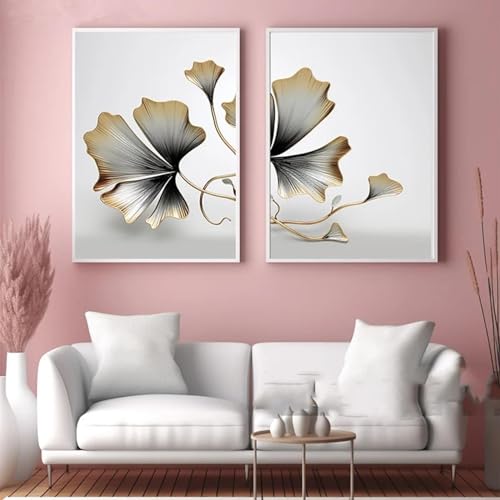 Impression sur toile Ginkgo Biloba grand format 80x120cm haute définition