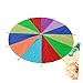 WOONEKY Play Parachute Rainbow Umbrella for Outdoor Activities Kindergarten Team Games Durable Design in Colors for Group Exercise and