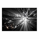 WQBQKKX Cuadros En Blanco Y Negro Grande Decoracion Salon Lienzo Abstracto Cuadro Impresión Artística Imagen Decoracion de Pared Cocina（Plata 81-80x120cm Sin marco