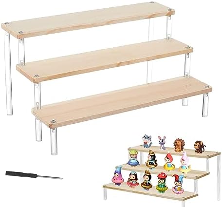 XZMCAT Acryl Display Ständer 3-stufig - Aufbewahrungsregal Für Make-up & Deko