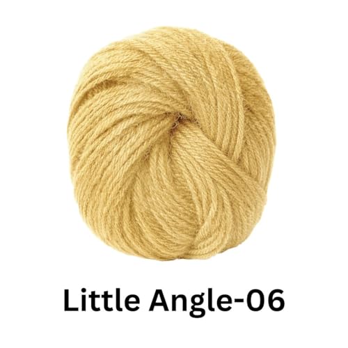 Image of VCR 4 Ply Light Peach Little Angle Yarn, 25 Grams, 92 Meters Length, 100% Acrylic Soft Baby Knitting Yarn for Crochet, Newborn Sweaters, Soft Baby Socks, Mittens and Leggings, Pack of 1