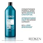 Redken Extreme Length Biotin Conditioner For Longer Hair – Promotes Healthy Hair Growth, Strengthens & Detangles Damaged Hair, Infused With Biotin & Castor Oil​ - Image 3