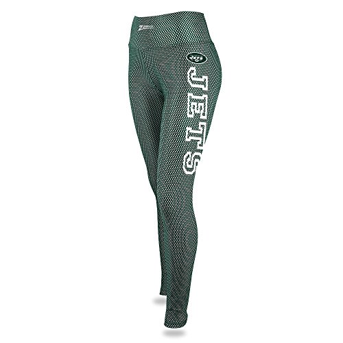 New York Jets Green/Gray Printed MESH Legging Large