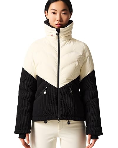 Perfect Moment, Ski Duvet Down Jacket, Medium, White/Black